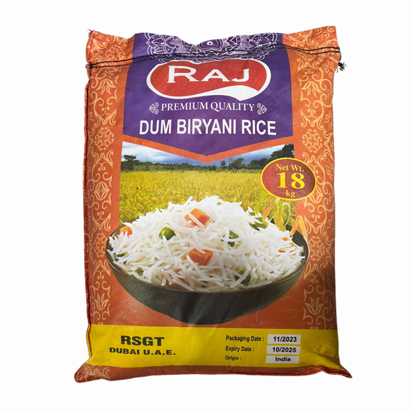 RAJ JEERAKASALA RICE-18KG