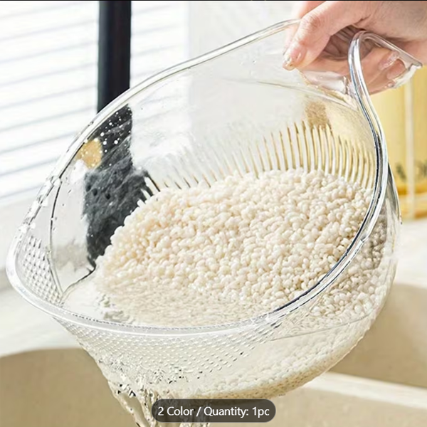 RICE WASHING BOWL WITH DRAINING HOLES