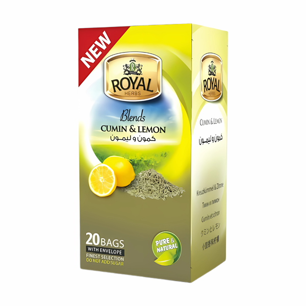 ROYAL CUMIN & LEMON 20 BAGS