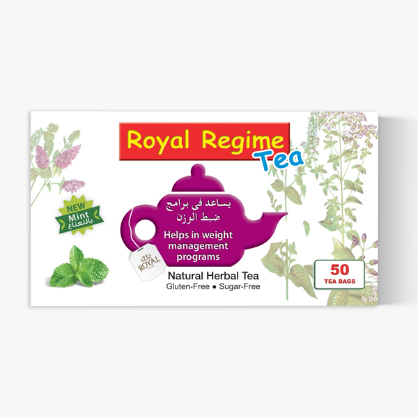 ROYAL REGIME DIET TEA MINT-50 TEA BAGS