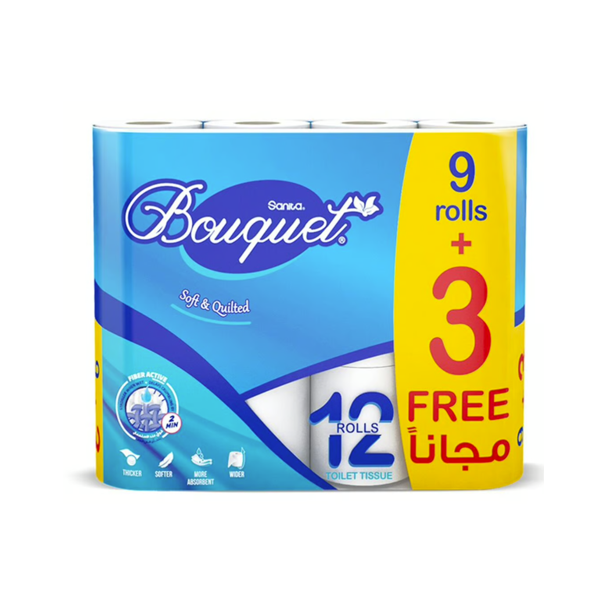 Sanita Bouquet Toilet Tissue 12 Rolls