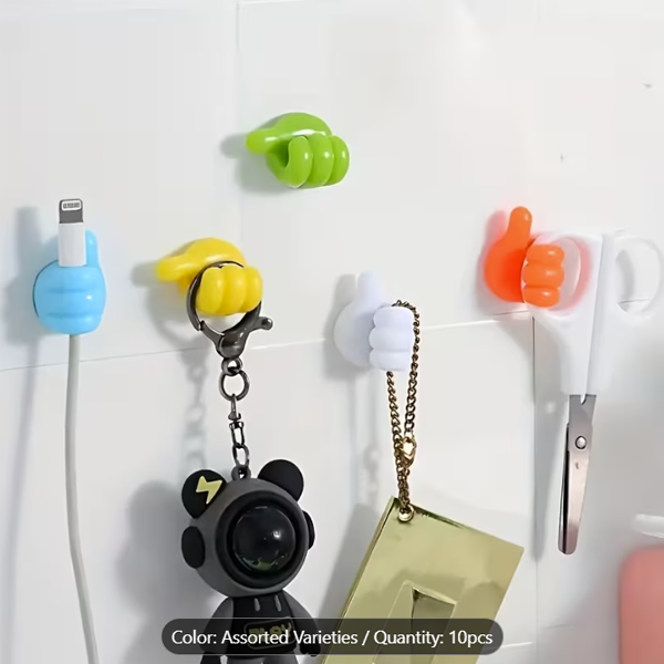 THUMB-SHAPED CABLE CLIPS 10PCS
