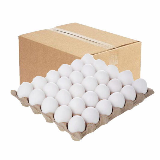 WHITE EGG (1 TRAY) 30 PCS, CTN 12 TRAY