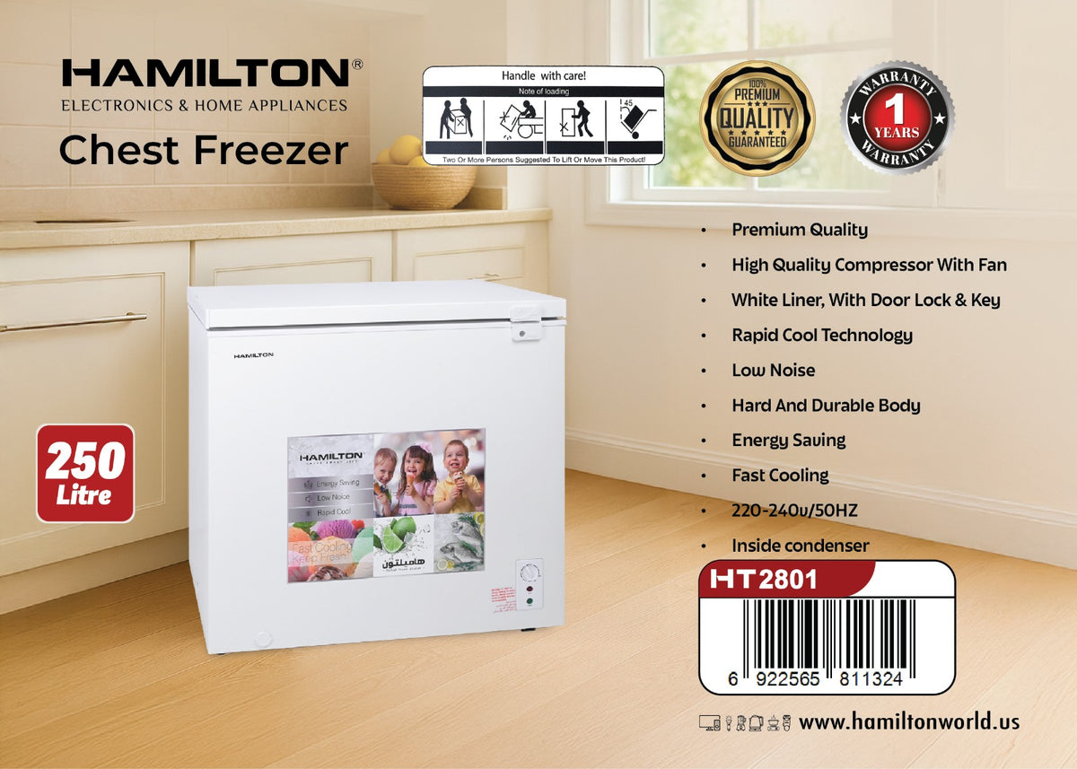 HAMILTON CHEST FREEZER 250L