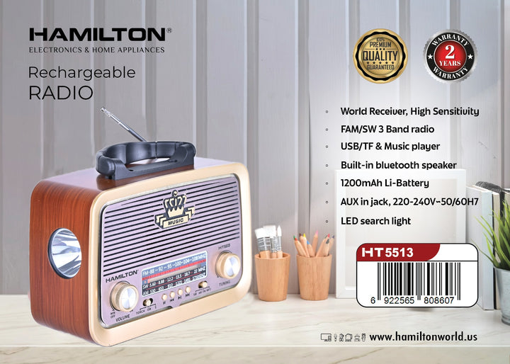 HAMILTON RECHARGEABLE RADIO