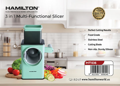 HAMILTON 3 IN 1 MULTI FUNCTIONAL SLICER