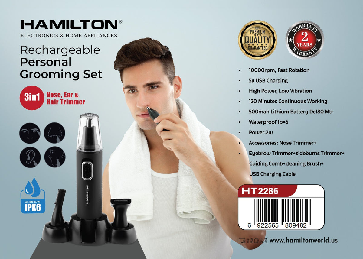 HAMILTON RECHARGEABLE PERSONAL GROOMING SET