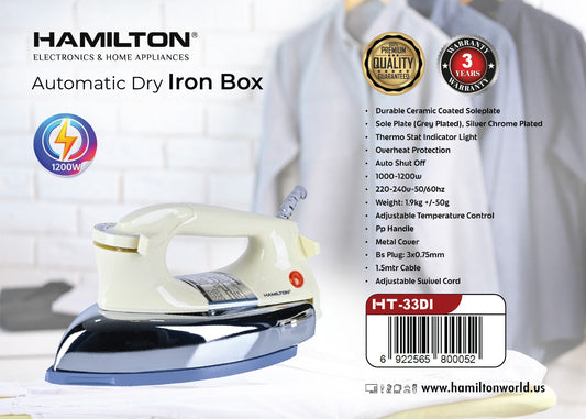 HAMILTON AUTOMATIC DRY IRON BOX
