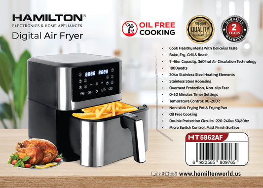 HAMILTON DIGITAL AIR FRYER HT 5862AF