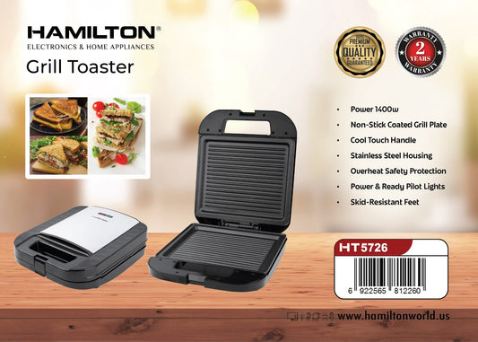 HAMILTON GRILL TOASTER 1400W HT5726