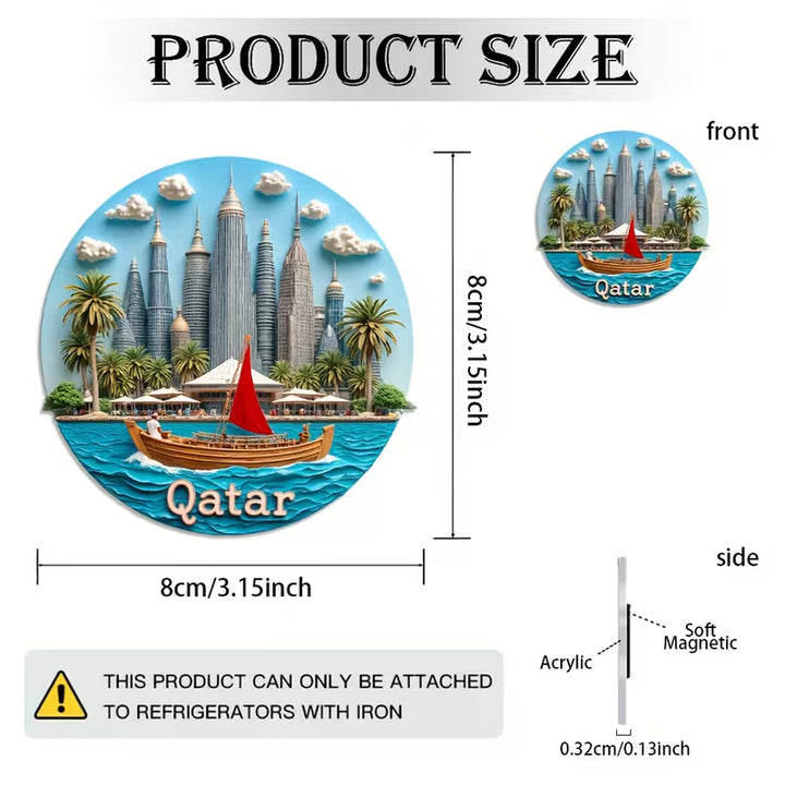 QATAR SCENERY REFRIGERATOR MAGNET