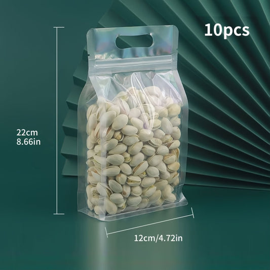 TRANSPARENT SEALED RECLOSABLE PACKAGING BAG 12X22CM-10PCS