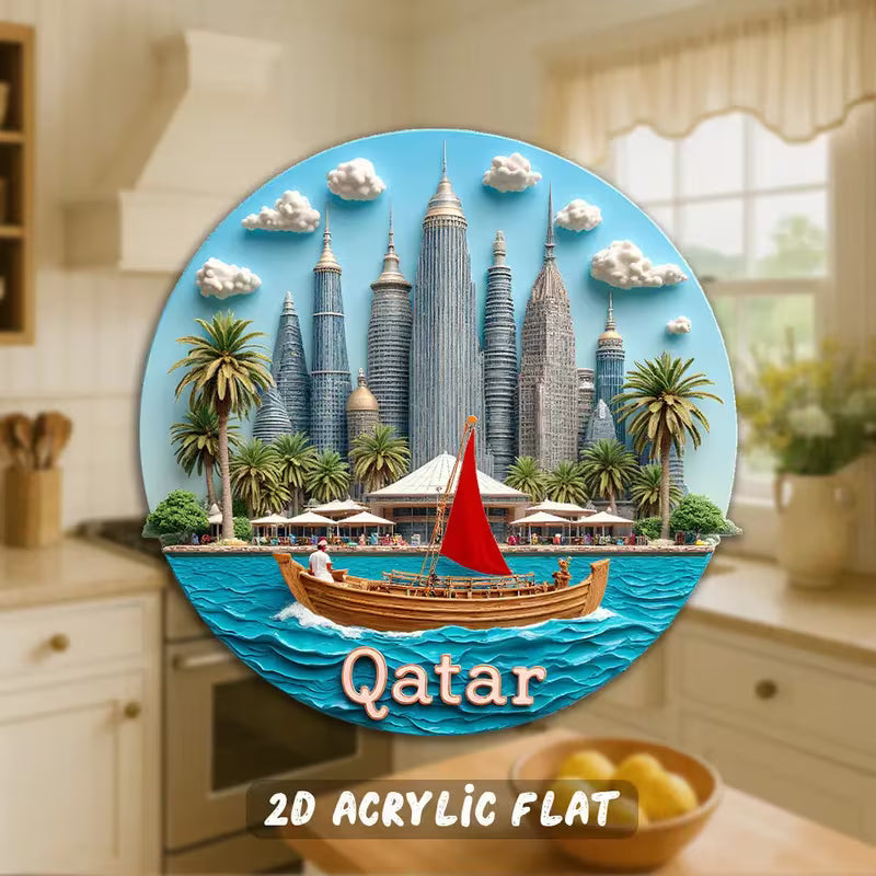 QATAR SCENERY REFRIGERATOR MAGNET