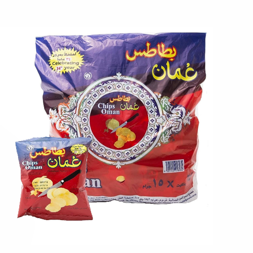 OMAN CHIPS 15GM x 25PKTS